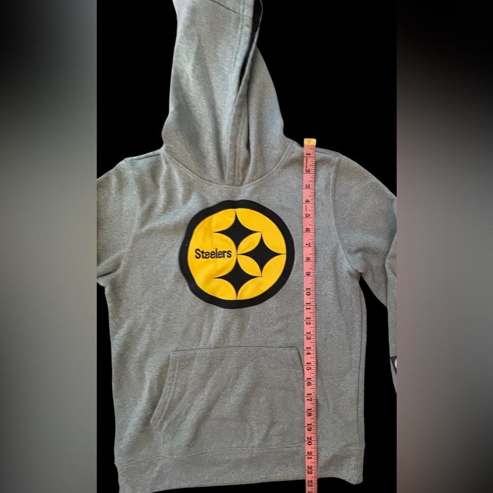 Steelers Kids Hoodie - Gray and Yellow - Picture 2 of 8